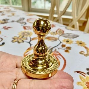 100% Solid Polished Baldwin Brass Premium Mystic Robe Hook, Like New